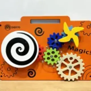 Interactive Gear Wall Panel - Sensory Activity Board for Warsaw Kindergarten Playrooms - HonPlay