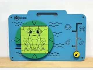 Frog Life Cycle Puzzle Wall Panel - Interactive Sensory Play Equipment — HonPlay