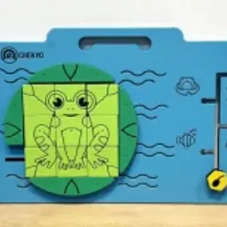 Frog Life Cycle Puzzle Wall Panel - Interactive Sensory Play Equipment for Warsaw Kindergarten - HonPlay