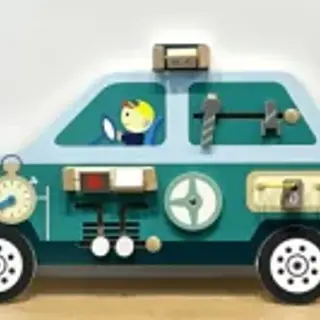 Interactive Car Activity Wall Board - Sensory Play Equipment for London Early Learning Centers - HonPlay