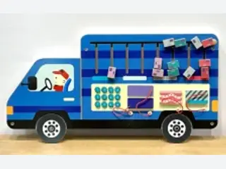 Interactive Truck Wall Activity Board - Educational Sensory Play Panel — HonPlay