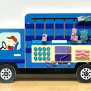 Interactive Truck Wall Activity Board - Educational Sensory Play Panel for Berlin Kindergarten - HonPlay
