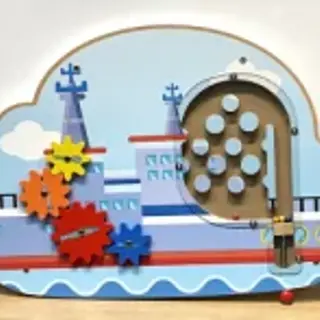 Nautical Ship Wall Activity Board - Interactive Sensory Play Panel for Dubai Mall Play Zone - HonPlay