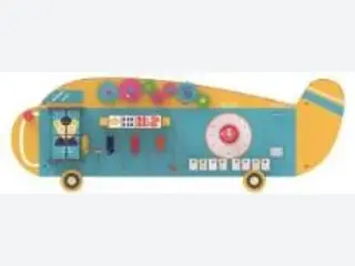 Airplane Wall Activity Board - Sensory Play Equipment — HonPlay