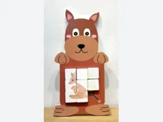 Kangaroo Sliding Puzzle Wall Panel - Interactive Educational Play Equipment — HonPlay