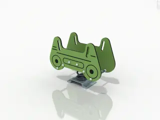 Green Car Spring Rider - Outdoor Playground Rocker — HonPlay