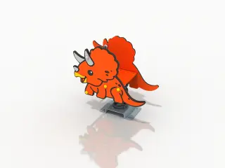 Triceratops Spring Rider - Durable Outdoor Playground Equipment (HP-767) — HonPlay