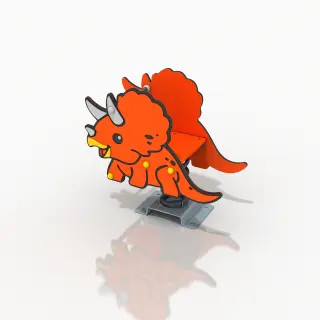 Triceratops Spring Rider - Durable Outdoor Playground Equipment for Warsaw Public Parks - HonPlay