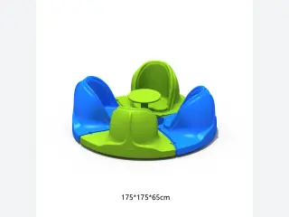 4-Seater Plastic Merry-Go-Round - Durable Outdoor Spinner — HonPlay
