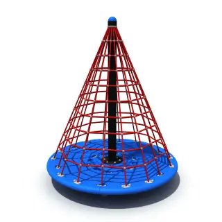 Rotating Rope Climbing Cone - Dynamic Playground Spinner for Singapore Urban Parks - HonPlay