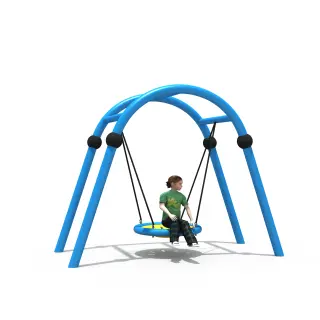 Arched Nest Swing - Inclusive Outdoor Play Equipment for Singapore Parks - HonPlay