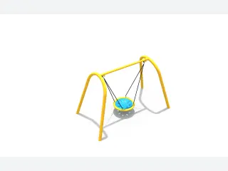Circular Nest Swing Set - Freestanding Outdoor Play Equipment — HonPlay