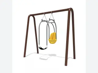 Dual-Seat Inclusive Swing Set - Commercial Outdoor Playground Equipment — HonPlay