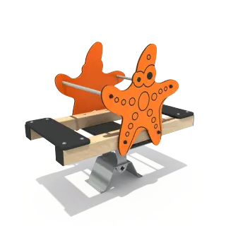 Starfish Spring Seesaw - Marine Theme Playground Equipment for Warsaw Public Parks - HonPlay