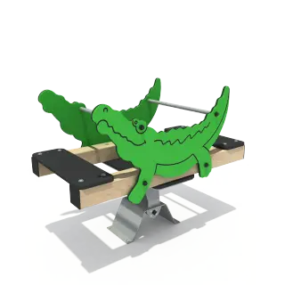 Crocodile Seesaw - Durable Outdoor Playground Equipment for Warsaw Public Parks - HonPlay