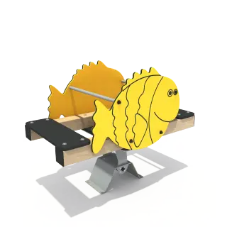 Fish-Themed Spring Seesaw - Outdoor Playground Equipment for Warsaw Residential Parks - HonPlay