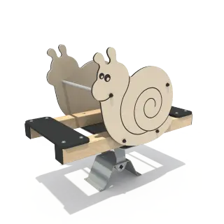 Snail Themed Spring Seesaw - Durable Outdoor Playground Equipment for Warsaw Public Parks - HonPlay