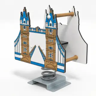 Tower Bridge Spring Rider - Iconic Landmark Playground Equipment — HonPlay