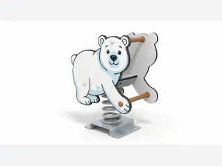 Polar Bear Spring Rider - Durable Outdoor Playground Rocker — HonPlay
