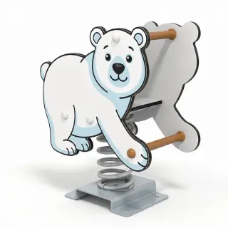 Polar Bear Spring Rider - Durable Outdoor Playground Rocker — HonPlay