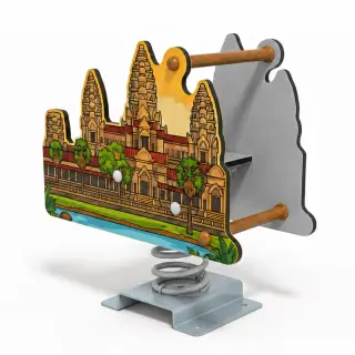 Angkor Wat Spring Rider - Cultural Theme Playground Equipment — HonPlay