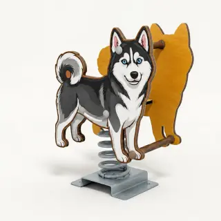 Husky Spring Rider - Animal Themed Playground Equipment — HonPlay