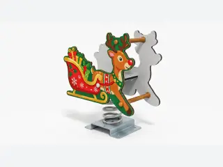 Reindeer Sleigh Spring Rider - Festive Themed Playground Equipment — HonPlay
