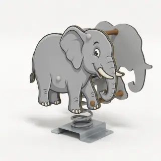 Elephant Spring Rider - Durable Outdoor Playground Rocker — HonPlay
