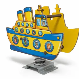 Ocean Voyager Ship Spring Rider - Interactive Outdoor Playground Equipment — HonPlay