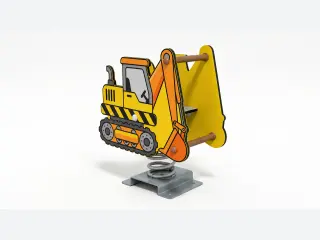 Excavator Spring Rider - Heavy-Duty Playground Spring Rocker — HonPlay