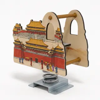 Forbidden City Themed Spring Rider - Cultural Outdoor Playground Equipment — HonPlay