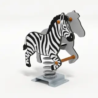 Zebra Spring Rider - Durable Outdoor Playground Rocker — HonPlay