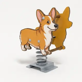 Corgi Spring Rider - Animal Themed Playground Equipment — HonPlay