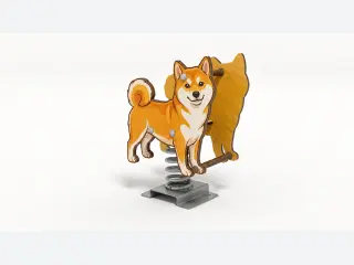 Shiba Inu Spring Rider - Durable Outdoor Playground Equipment — HonPlay