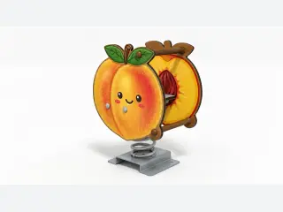 Peach Spring Rider - Freestanding Playground Spring Rocker — HonPlay