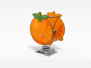 Orange Fruit Spring Rider - Commercial Outdoor Playground Rocker — HonPlay