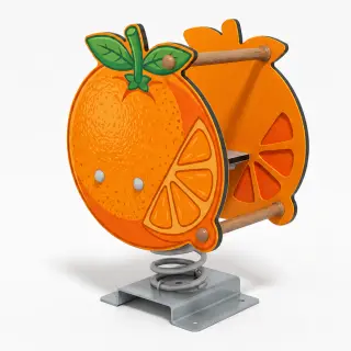Orange Fruit Spring Rider - Commercial Outdoor Playground Rocker — HonPlay