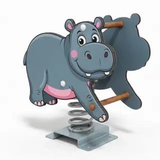 Hippo Spring Rider - Durable Outdoor Playground Rocker — HonPlay