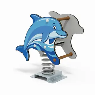 Dolphin Spring Rider - Commercial Outdoor Playground Equipment — HonPlay