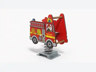 Fire Truck Spring Rider - Imaginative Outdoor Playground Equipment — HonPlay