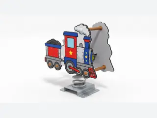 Steam Train Spring Rider - Interactive Outdoor Playground Equipment — HonPlay