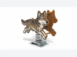 Wolf Spring Rider - Durable Outdoor Playground Spring Rocker — HonPlay