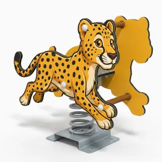 Cheetah Spring Rider - Durable Outdoor Playground Rocker — HonPlay
