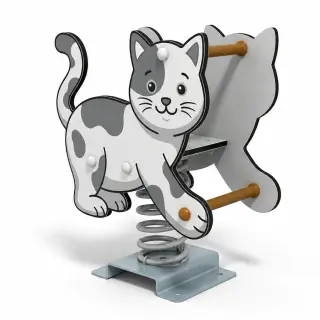 Cat Spring Rider - Durable Outdoor Playground Equipment — HonPlay