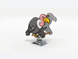Vulture Spring Rider - Commercial Playground Spring Rocker — HonPlay