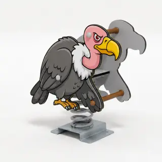 Vulture Spring Rider - Commercial Playground Spring Rocker — HonPlay