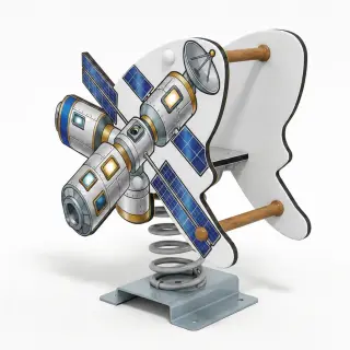 Satellite Spring Rider - Space Theme Playground Equipment — HonPlay
