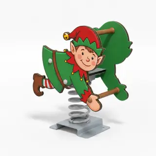 Elf Spring Rider - Festive Outdoor Playground Equipment — HonPlay