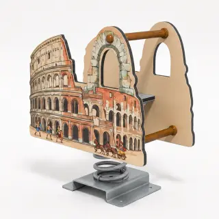 Colosseum Themed Spring Rider - Historical Playground Rocking Equipment — HonPlay