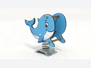 Whale Spring Rider - Commercial Playground Rocking Equipment — HonPlay